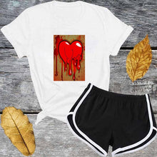 Load image into Gallery viewer, Cute Pink Letter Tracksuit Set Women Short Sleeve T Shirt And Shorts Fashion Casual 2 Piece Suits