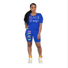 Load image into Gallery viewer, 2019 Women Set Letter Printed 2 Piece Outfits Tracksuit Sports Suit Two Piece Set Sweatshirt Jogger Set Suits