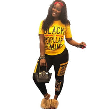 Load image into Gallery viewer, 2019 Women Set Letter Printed 2 Piece Outfits Tracksuit Sports Suit Two Piece Set Sweatshirt Jogger Set Suits