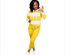 Load image into Gallery viewer, 2019 Women Winter Women's set Tracksuit Full Sleeve Hoodied Sweatshirt Pockets Pants Suit Two Piece Set Outfits sweatsuit