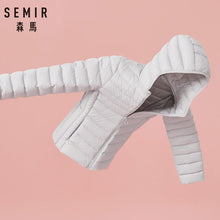 Load image into Gallery viewer, SEMIR 2019 New basic Down Winter jackets Women Winter plus velvet hooded Coats Down Winter Jacket Woman Outwear warm portable