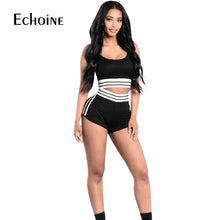 Load image into Gallery viewer, 2019 New Fashion Women Sets Casual 2 piece set women Cotton Girls Tops and Shorts Clothing Sets Sexy Lady Sportwear Clothes