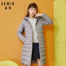 Load image into Gallery viewer, SEMIR Hood Parkas Female Outerwear Casaco Feminino Women Winter Jacket 2018 Fashion Thicken Cotton Padded Long Coat Women
