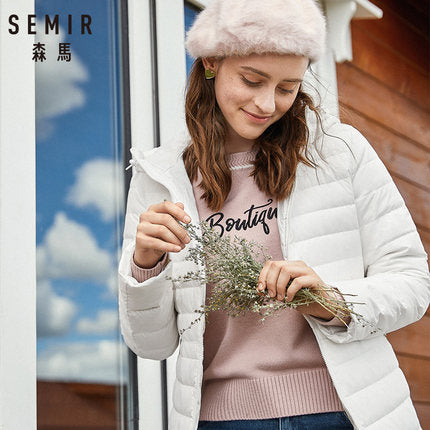 SEMIR Hood Parkas Female Outerwear Casaco Feminino Women Winter Jacket 2018 Fashion Thicken Cotton Padded Long Coat Women