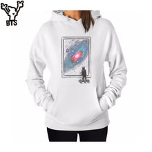 Load image into Gallery viewer, Space Hoodies Women Spring Autumn Brand Hooded Sweatshirts Women Fashion Skateboard Full Sleeve Pink Sweatshirt For Women
