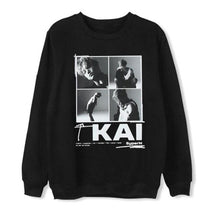 Load image into Gallery viewer, New arrival superM member name/photo printing pullover loose hoodies unisex kpop fleece/thin black sweatshirt
