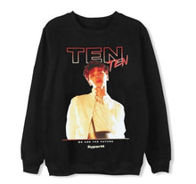 Load image into Gallery viewer, New arrival superM member name/photo printing pullover loose hoodies unisex kpop fleece/thin black sweatshirt
