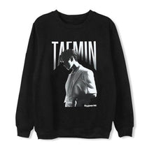 Load image into Gallery viewer, New arrival superM member name/photo printing pullover loose hoodies unisex kpop fleece/thin black sweatshirt
