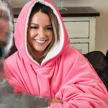 Load image into Gallery viewer, Winter Huge Hoodie Sweatshirt Warm Hooded Coat Soft Blanket Outdoor Warm Comfy Hoodie  Robe Fleece Blanket for Men Women
