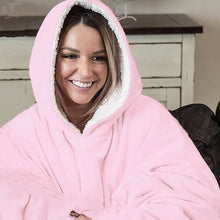 Load image into Gallery viewer, Winter Huge Hoodie Sweatshirt Warm Hooded Coat Soft Blanket Outdoor Warm Comfy Hoodie  Robe Fleece Blanket for Men Women
