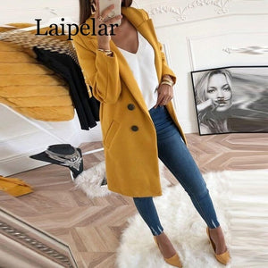 Laipelar Suit Autumn Winter Women Jackets For Office Blazer Jacket Day-to-day Elegant Long 2020