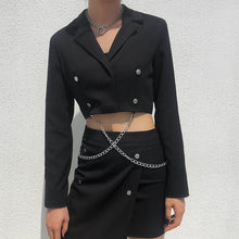 Load image into Gallery viewer, SUCHCUTE Ladies Blazer And Skirt Set Women&#39;s Suit 2 Piece Set Green Casual Blazers Korean Style Ropa Oficina Mujer Mantelpakje
