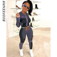 Load image into Gallery viewer, BOOFEENAA Fall Winter Sexy Tracksuit Women Two Piece Outfits Sports Fitness High Waist Leggings Matching Sets Sweatsuit C87-AF24
