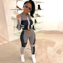 Load image into Gallery viewer, BOOFEENAA Fall Winter Sexy Tracksuit Women Two Piece Outfits Sports Fitness High Waist Leggings Matching Sets Sweatsuit C87-AF24
