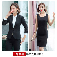 Load image into Gallery viewer, 2020 Purple Women Formal Dress Suit Ladies Elegant Business Office Wear Blazer Suits Long Sleeve Blazer Jacket Dresses Plus Size
