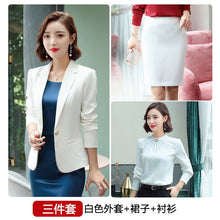 Load image into Gallery viewer, 2020 Purple Women Formal Dress Suit Ladies Elegant Business Office Wear Blazer Suits Long Sleeve Blazer Jacket Dresses Plus Size
