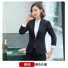 Load image into Gallery viewer, 2020 Purple Women Formal Dress Suit Ladies Elegant Business Office Wear Blazer Suits Long Sleeve Blazer Jacket Dresses Plus Size
