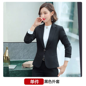 2020 Purple Women Formal Dress Suit Ladies Elegant Business Office Wear Blazer Suits Long Sleeve Blazer Jacket Dresses Plus Size