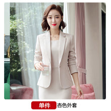 Load image into Gallery viewer, 2020 Purple Women Formal Dress Suit Ladies Elegant Business Office Wear Blazer Suits Long Sleeve Blazer Jacket Dresses Plus Size
