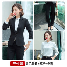 Load image into Gallery viewer, 2020 Purple Women Formal Dress Suit Ladies Elegant Business Office Wear Blazer Suits Long Sleeve Blazer Jacket Dresses Plus Size
