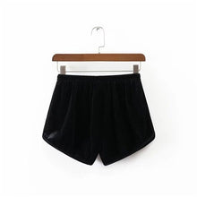 Load image into Gallery viewer, Fashion Women Velvet shorts Sexy Elastic Waistband Shorts Pajama Ladies Sleepwear  New Arrival
