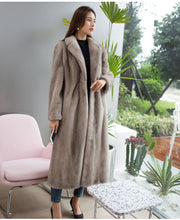 Load image into Gallery viewer, Hooded Winter New 2020 Fur Outerwear Female Fashion Plus Size Solid Long Fur Coat High-end Warm Mink Fur Jacket Coat Women Park
