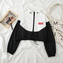 Load image into Gallery viewer, Spring Autumn Korean Suit Female Casual Weird Girl Hip Hop Slim Fashion Casual Sports Harajuku Style Two-piece Suit Women Tops
