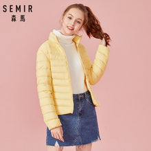 Load image into Gallery viewer, SEMIR 2019 Down Winter Jacket Women Cotton Short Jackets New Down Padded Hooded Warm Autumn Slim Coat Female Casual Tops

