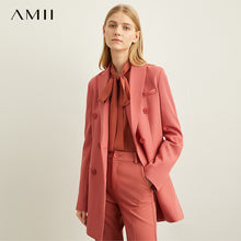Load image into Gallery viewer, Amii Spring Minimal Western Style Outerwear Pants Shorts Professional Suit Women New Autumn leisure suit Two-Piece Set 11940584
