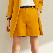 Load image into Gallery viewer, Amii Spring Minimal Western Style Outerwear Pants Shorts Professional Suit Women New Autumn leisure suit Two-Piece Set 11940584

