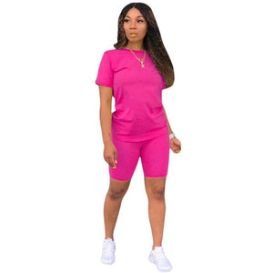 2019 Women Set Letter Printed 2 Piece Outfits Tracksuit Sports Suit Two Piece Set Sweatshirt Jogger Set Suits