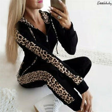 Load image into Gallery viewer, 2Pcs Set Women Sport Tracksuit Zipper Hoodies Sweatshirt Pants Set Jogger Sport Wear Ladies Casual Sweat Autumn Streetwear Suit
