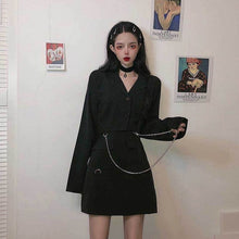 Load image into Gallery viewer, NiceMix black set A-line Women Sexy Mini High Waist Skirt Streetwear Women Punk Style Side Pocket Fashion Design Pleated Skirt
