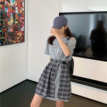 Load image into Gallery viewer, NiceMix black set A-line Women Sexy Mini High Waist Skirt Streetwear Women Punk Style Side Pocket Fashion Design Pleated Skirt
