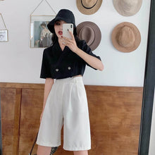 Load image into Gallery viewer, NiceMix black set A-line Women Sexy Mini High Waist Skirt Streetwear Women Punk Style Side Pocket Fashion Design Pleated Skirt
