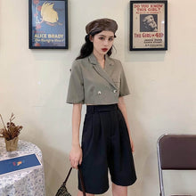 Load image into Gallery viewer, NiceMix black set A-line Women Sexy Mini High Waist Skirt Streetwear Women Punk Style Side Pocket Fashion Design Pleated Skirt
