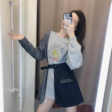 Load image into Gallery viewer, NiceMix black set A-line Women Sexy Mini High Waist Skirt Streetwear Women Punk Style Side Pocket Fashion Design Pleated Skirt
