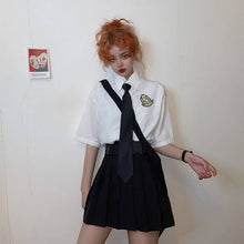 Load image into Gallery viewer, NiceMix black set A-line Women Sexy Mini High Waist Skirt Streetwear Women Punk Style Side Pocket Fashion Design Pleated Skirt
