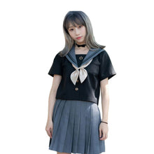 Load image into Gallery viewer, NiceMix black set A-line Women Sexy Mini High Waist Skirt Streetwear Women Punk Style Side Pocket Fashion Design Pleated Skirt
