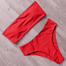 Load image into Gallery viewer, RUUHEE Bandage Bikini Swimwear Women Swimsuit High Waist Bikini Set 2019 Bathing Suit Push Up Maillot De Bain Femme Beachwear
