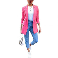 Load image into Gallery viewer, 2020 Women Blazer Casual Long Sleeve Blazers Open Front Office Lady Suit Jacket OL Lapel Coat Cardigan Blazers Formal Blazers
