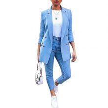 Load image into Gallery viewer, 2020 Women Blazer Casual Long Sleeve Blazers Open Front Office Lady Suit Jacket OL Lapel Coat Cardigan Blazers Formal Blazers
