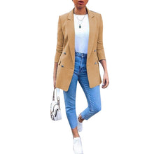 Load image into Gallery viewer, 2020 Women Blazer Casual Long Sleeve Blazers Open Front Office Lady Suit Jacket OL Lapel Coat Cardigan Blazers Formal Blazers
