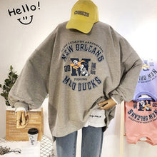Load image into Gallery viewer, LERFEY Women Sweatshirt Streetwear Letter Print Sweatshirts Autumn Spring ONeck Long Sleeve Pullover Oversized Hoodie Sweatshirt
