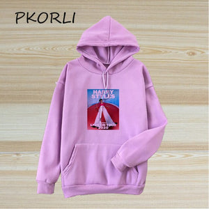Harry Style Merch Hoodies Sweatshirt Women Harajuku Fine Line Love on Tour Hoodie Harajuku Streetwear Pink Clothing Sudaderas