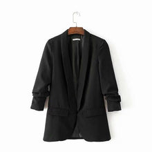 Load image into Gallery viewer, Pink Shawl Collar Elegant Office Ladies Workwear Blazer Long Sleeve Regular Fit Minimalist 2018 Women Autumn Blazer 7 Colors
