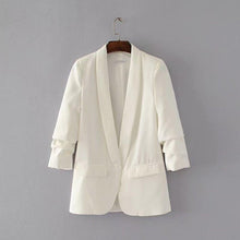 Load image into Gallery viewer, Pink Shawl Collar Elegant Office Ladies Workwear Blazer Long Sleeve Regular Fit Minimalist 2018 Women Autumn Blazer 7 Colors
