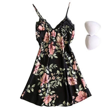 Load image into Gallery viewer, Women Pyjama Sets Sleeveless Backless Robe Nightgown Plus Size One-piece Dress Nightwear Sexy Pajamas Sets Cover Up
