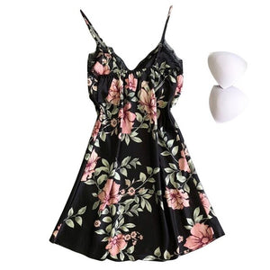 Women Pyjama Sets Sleeveless Backless Robe Nightgown Plus Size One-piece Dress Nightwear Sexy Pajamas Sets Cover Up
