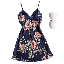 Load image into Gallery viewer, Women Pyjama Sets Sleeveless Backless Robe Nightgown Plus Size One-piece Dress Nightwear Sexy Pajamas Sets Cover Up
